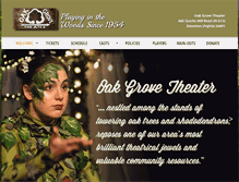 Tablet Screenshot of oakgrovetheater.org